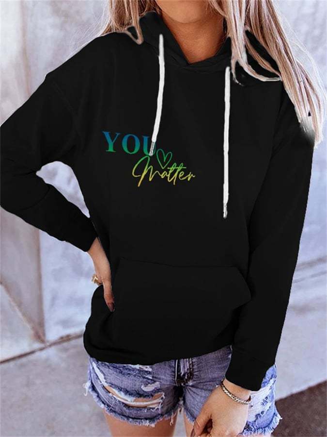 Dear Person Behind Me You Are Amazing You Matter Gradient Hoodie