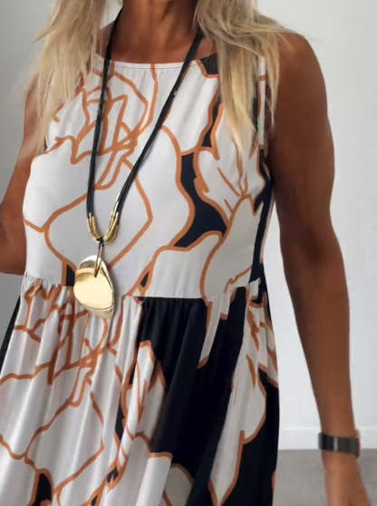 Off The Shoulder Printed Dress