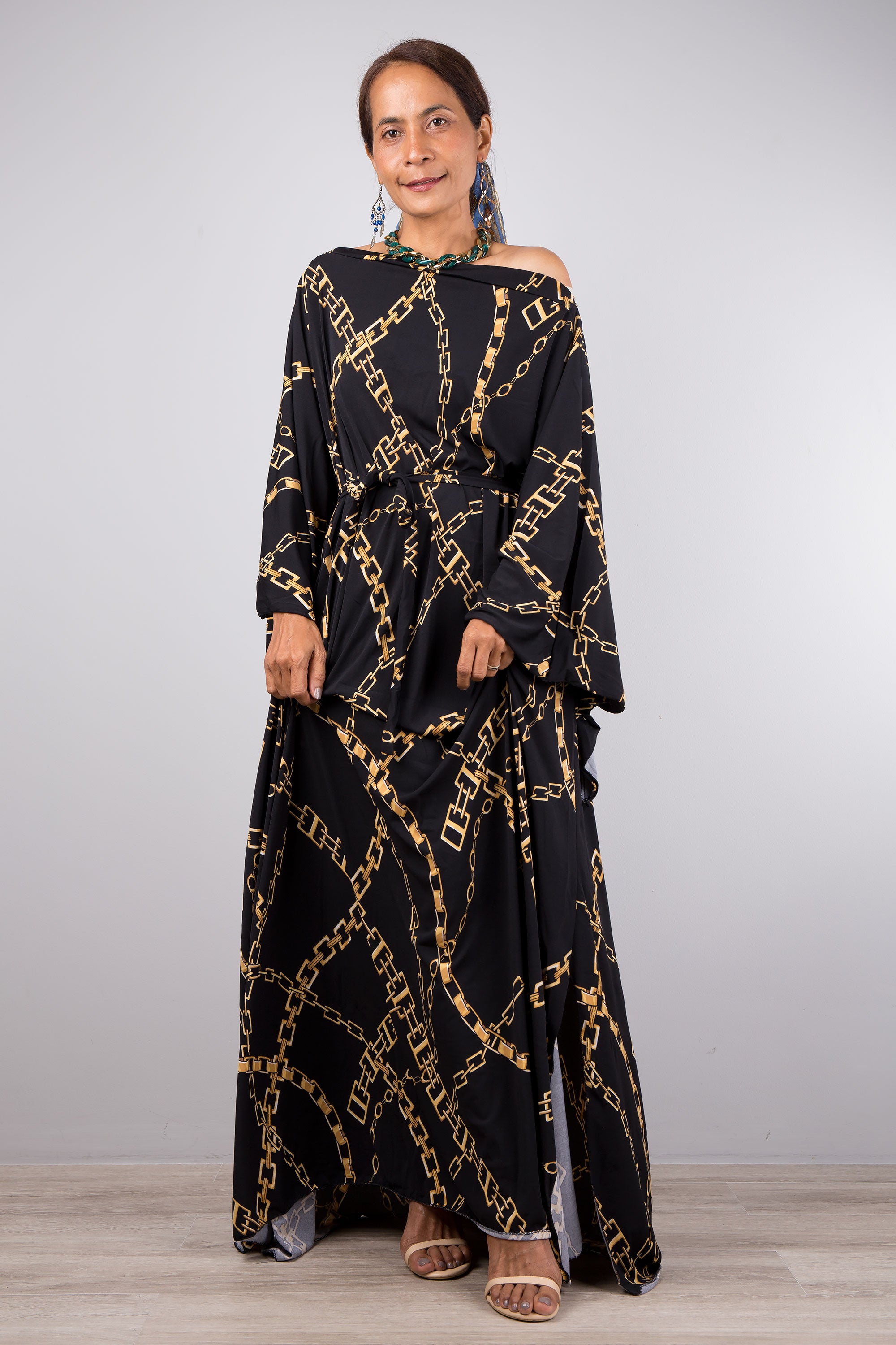 Black Kaftan Dress
