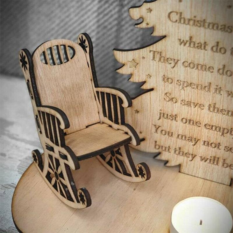 🔥LAST DAY SALE 75% OFF🔥 - Handmade Wooden Christmas Memorial Candle Decoration