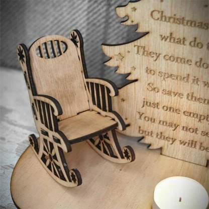 🔥LAST DAY SALE 75% OFF🔥 - Handmade Wooden Christmas Memorial Candle Decoration