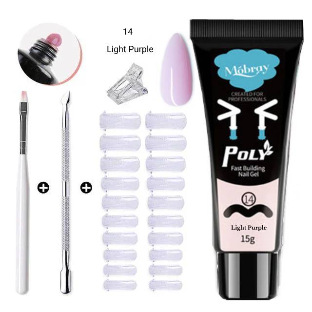 ( Promotion - 50% OFF)🎨🎨Polygel Nail Kit