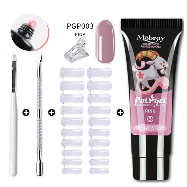 ( Promotion - 50% OFF)🎨🎨Polygel Nail Kit