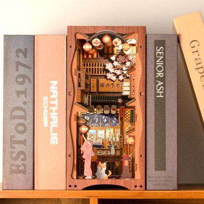 Japanese Izakaya Alley DIY Book Nook Wooden Puzzle