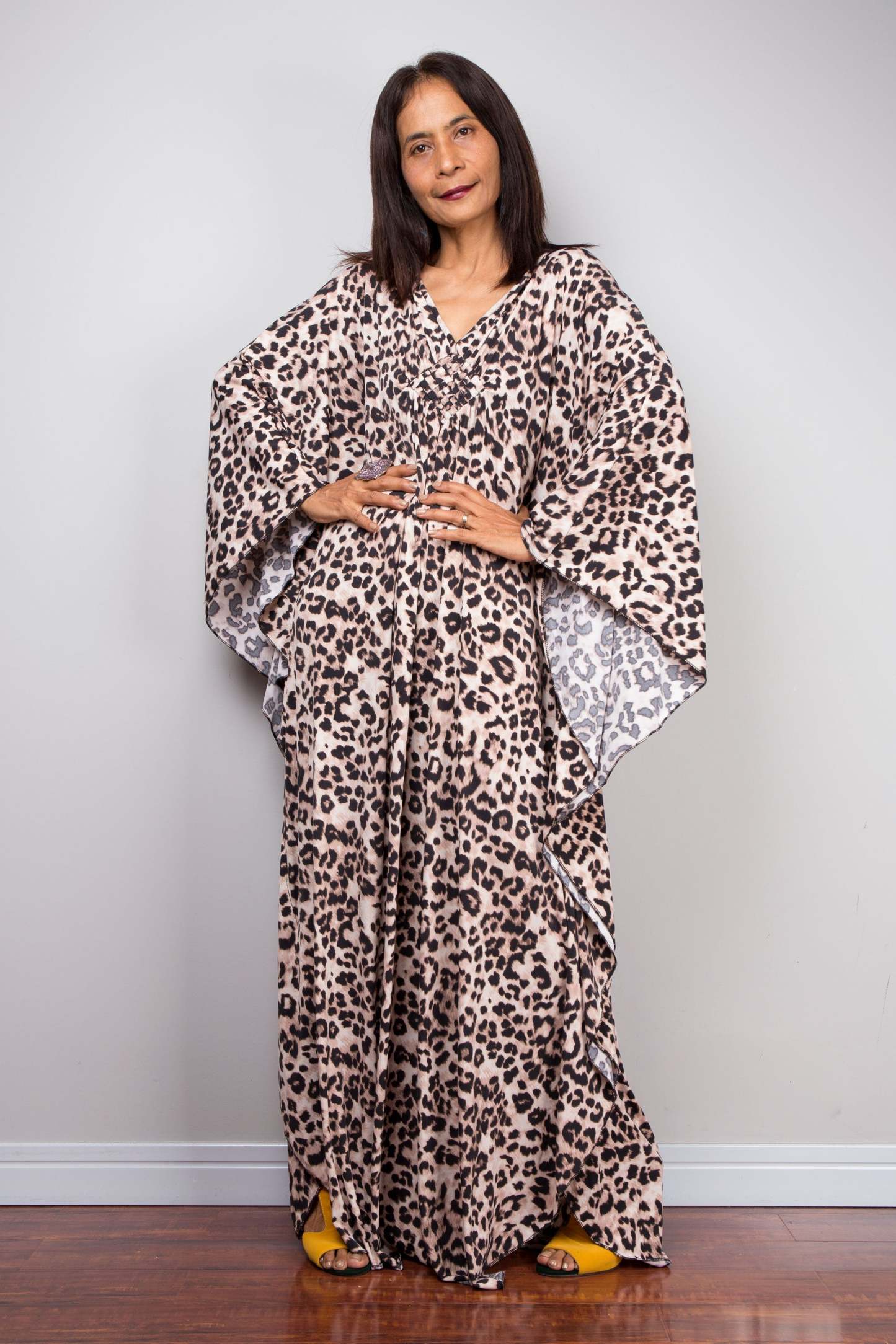 Leopard Kaftan Dress