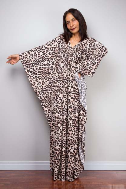 Leopard Kaftan Dress