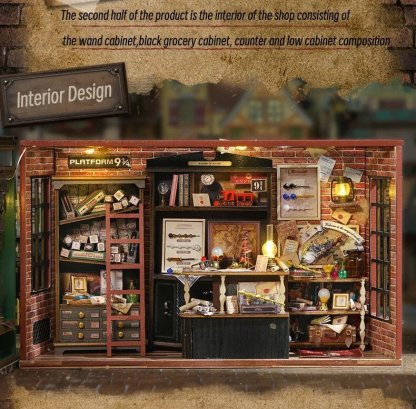 Magic Wand Shop Miniature Book Nook Kit