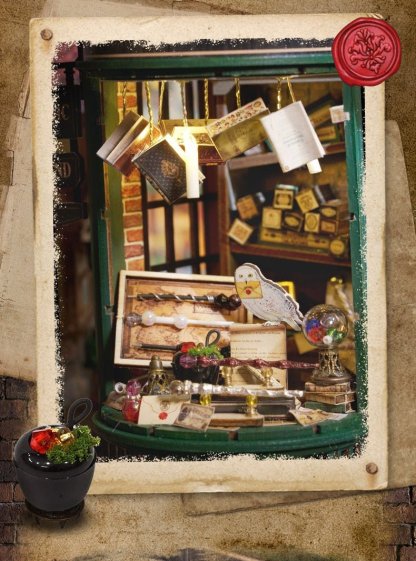 Magic Wand Shop Miniature Book Nook Kit