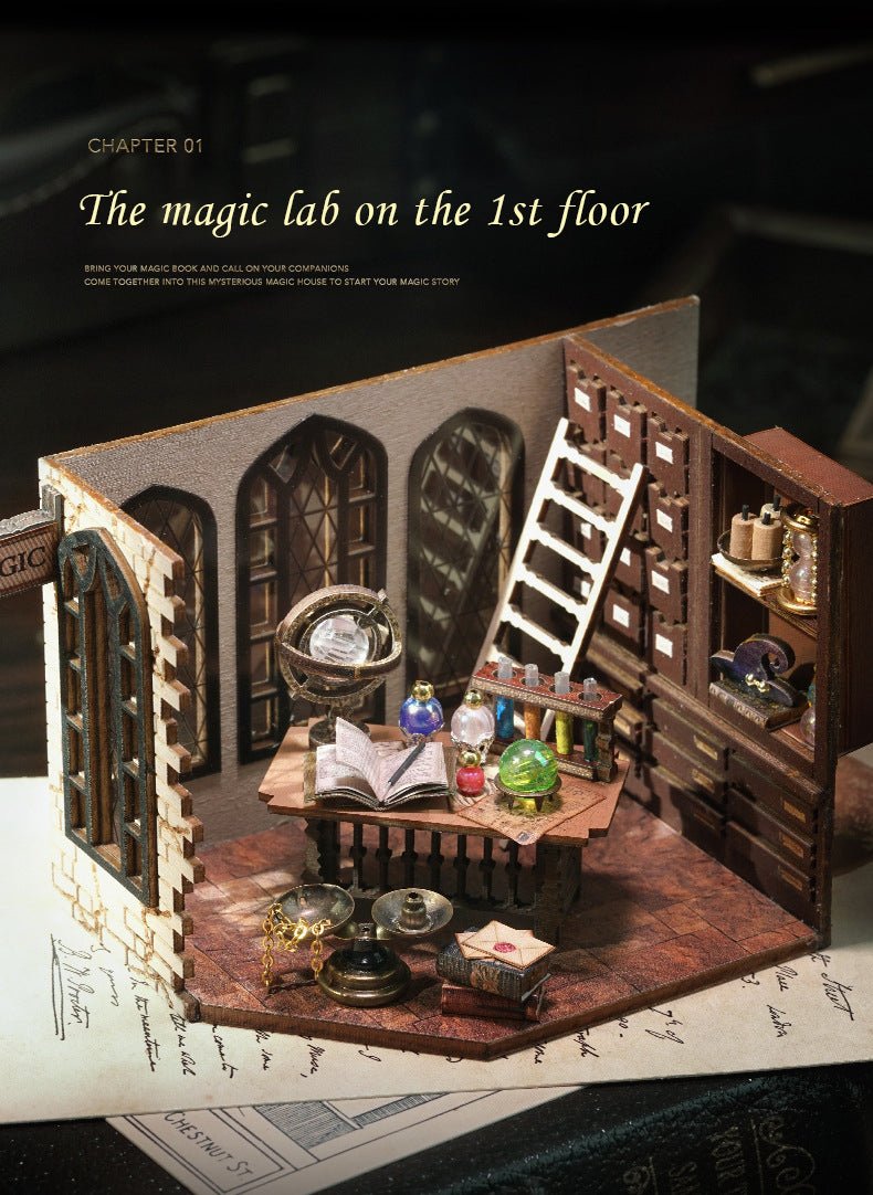 Magic Workshop Ruins Miniature Book Nook Kit