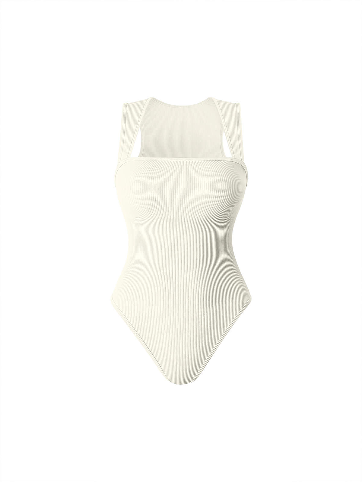 Ribbed 1pc Sleeveless Bodysuit