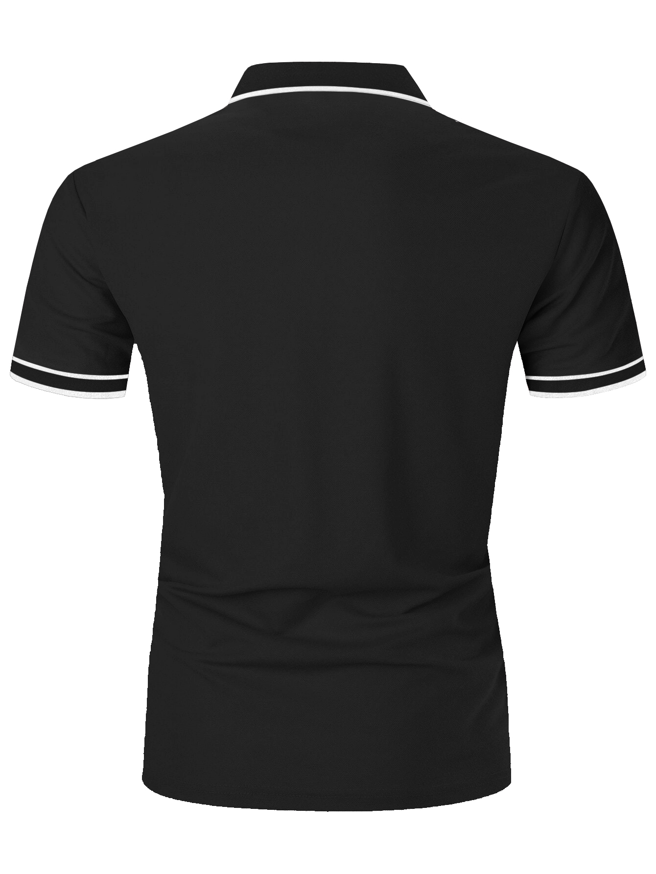 ZITY Men's Button Up slim Fit Sports Polo Shirt-TUMPO04428