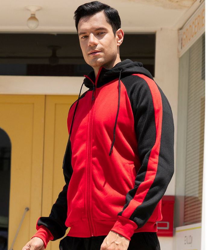 ZITY Men's Casual Solid Color Sports Outwear Hoodie-DUMSW04660 | Zitysports