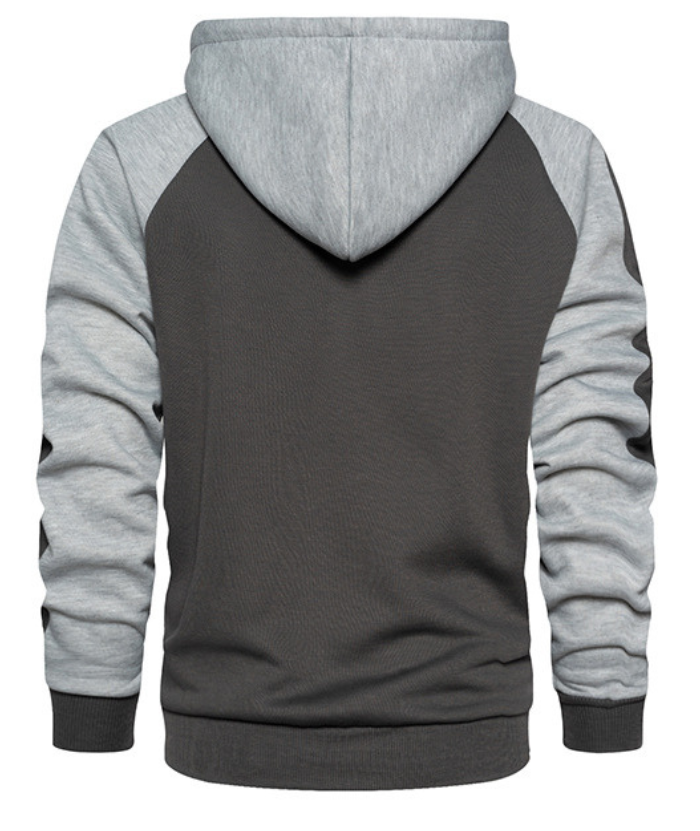 ZITY Men's Casual Solid Color Sports Outwear Hoodie-DUMSW04660 | Zitysports