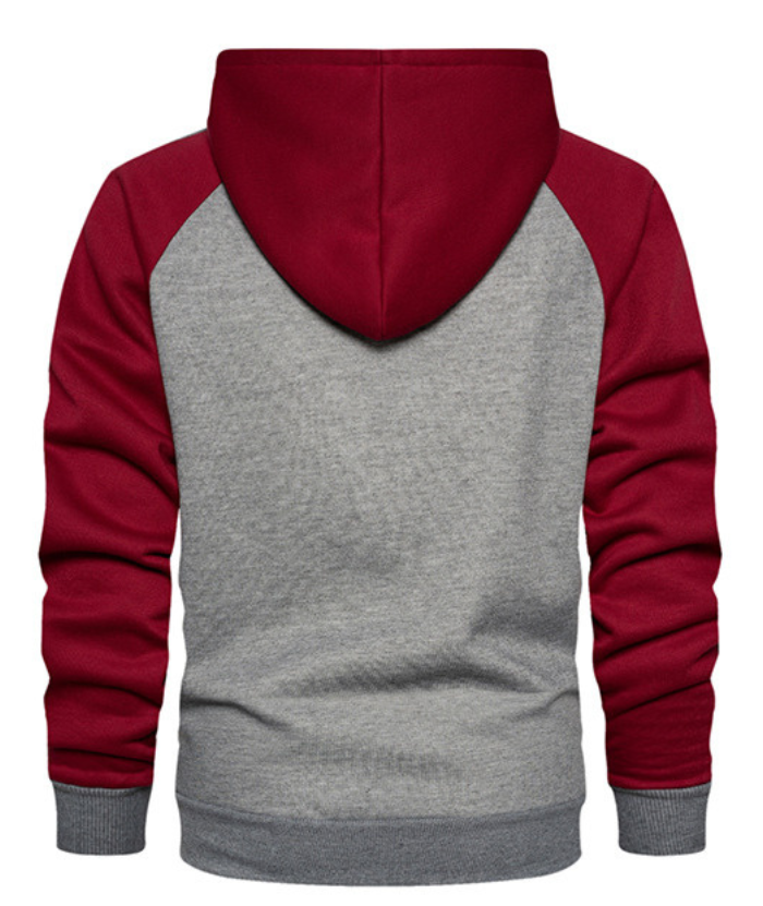 ZITY Men's Casual Solid Color Sports Outwear Hoodie-DUMSW04660 | Zitysports