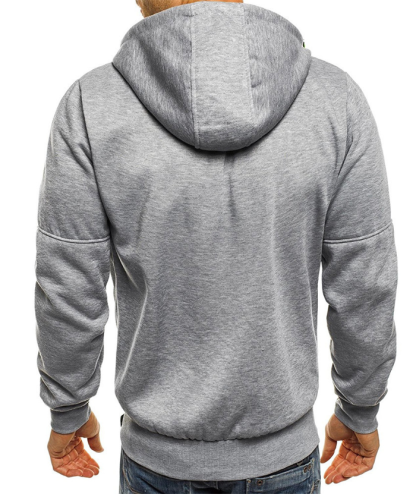 ZITY Men's Hooded Jacket Solid Color Casual Winter Outdoor Hoodie-DUMFH04783 | Zitysports