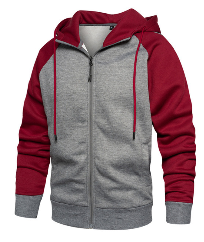 ZITY Men's Casual Solid Color Sports Outwear Hoodie-DUMSW04660 | Zitysports