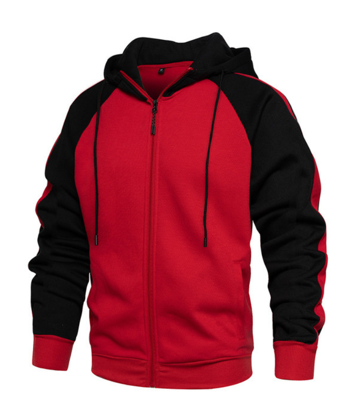 ZITY Men's Casual Solid Color Sports Outwear Hoodie-DUMSW04660 | Zitysports