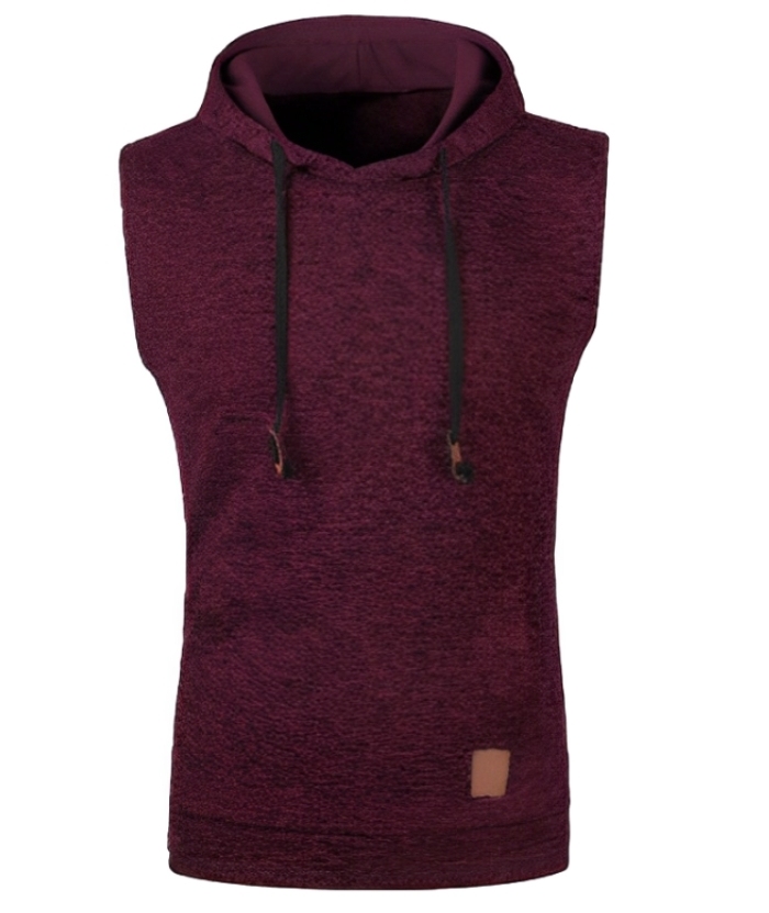 Men's Sleeveless Hooded Sport Vest Casual Hoodie-ZPK007596 | Zitysports