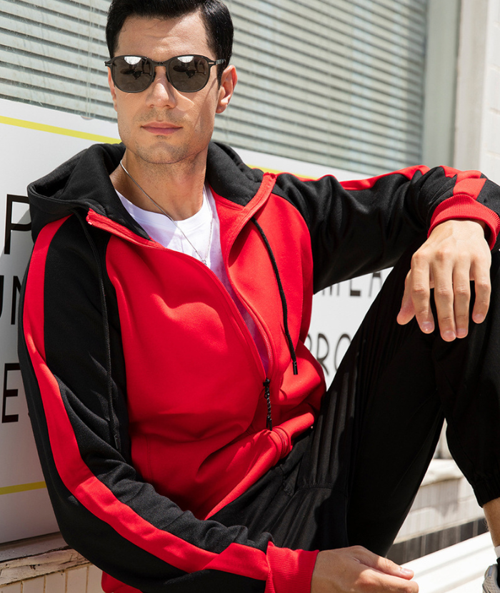 ZITY Men's Casual Solid Color Sports Outwear Hoodie-DUMSW04660 | Zitysports