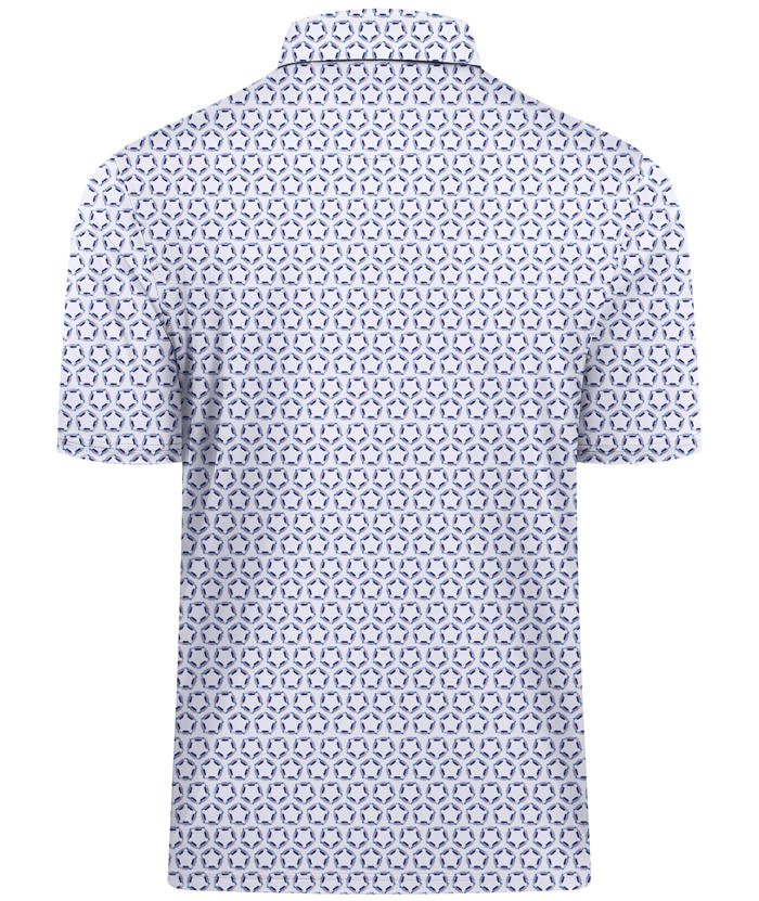 ZITY Men's Printed Dri Fit Performance Golf Polo Shirt-CUMPO05189 