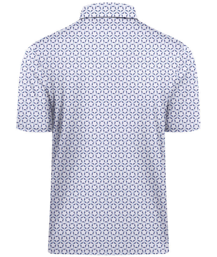 ZITY Men's Printed Dri Fit Performance Golf Polo Shirt-CUMPO05189 
