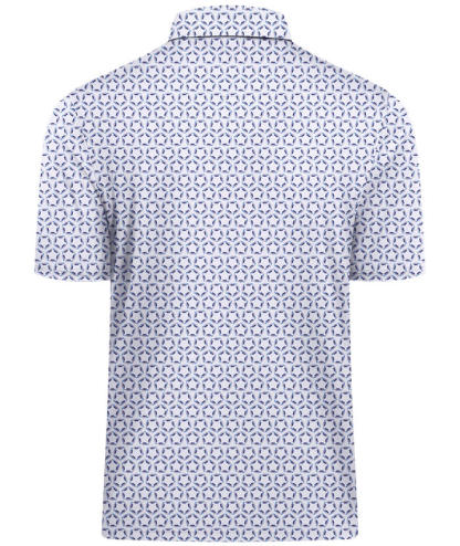 ZITY Men's Printed Dri Fit Performance Golf Polo Shirt-CUMPO05189 