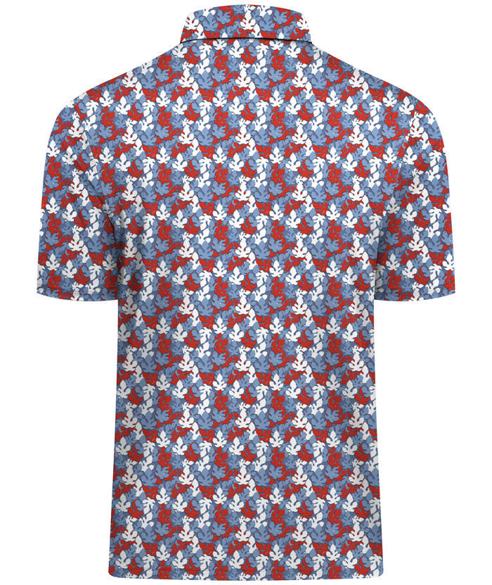 ZITY Men's Printed Dri Fit Performance Golf Polo Shirt-CUMPO05189 