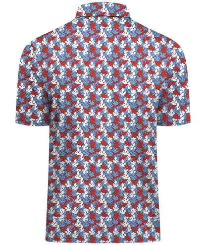 ZITY Men's Printed Dri Fit Performance Golf Polo Shirt-CUMPO05189 