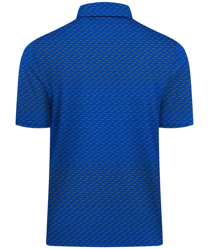 ZITY Men's Printed Dri Fit Performance Golf Polo Shirt-CUMPO05189 