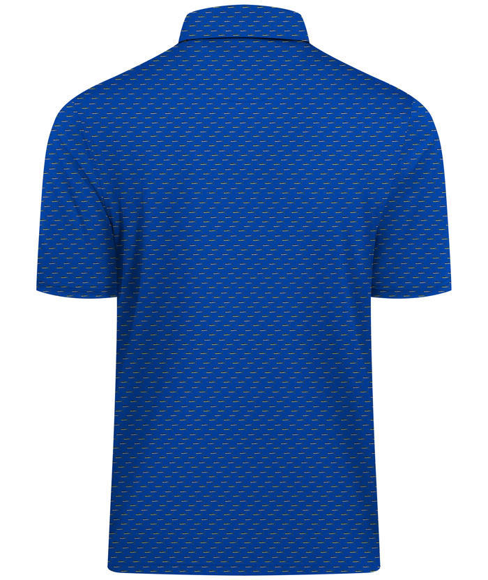 ZITY Men's Printed Dri Fit Performance Golf Polo Shirt-CUMPO05189 