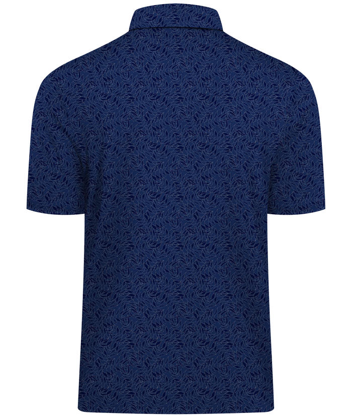 ZITY Men's Printed Dri Fit Performance Golf Polo Shirt-CUMPO05189 