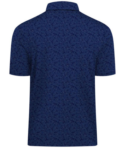 ZITY Men's Printed Dri Fit Performance Golf Polo Shirt-CUMPO05189 