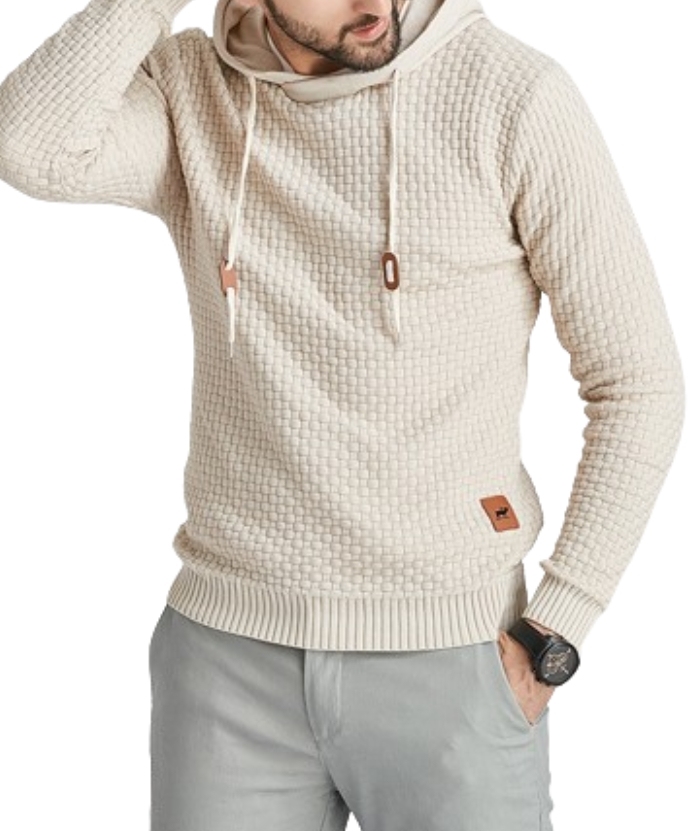 Men's Hooded Long Sleeved Pullover Fit Hoodie-DUMFH04888 | Zitysports