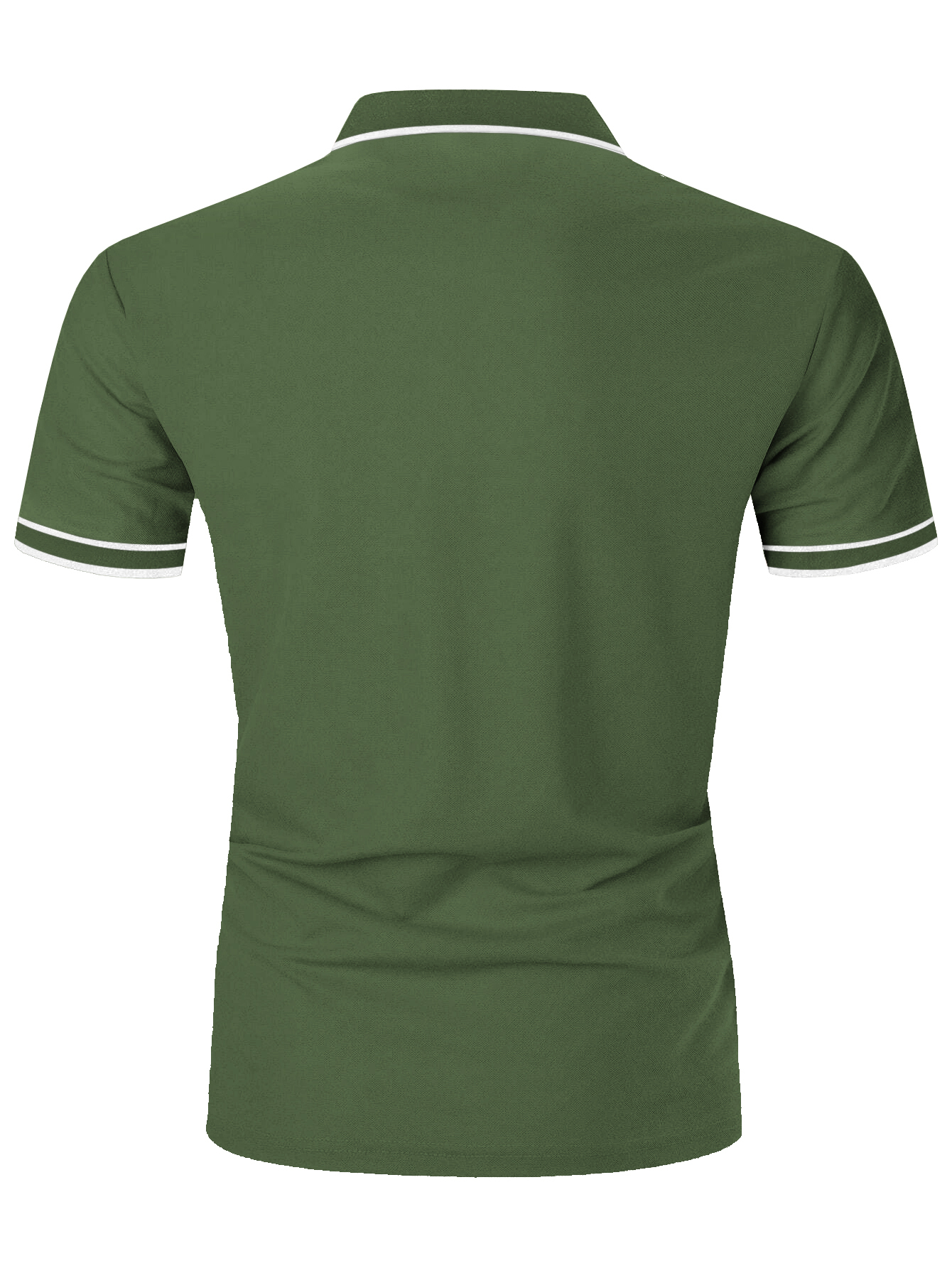 ZITY Men's Button Up slim Fit Sports Polo Shirt-TUMPO04428