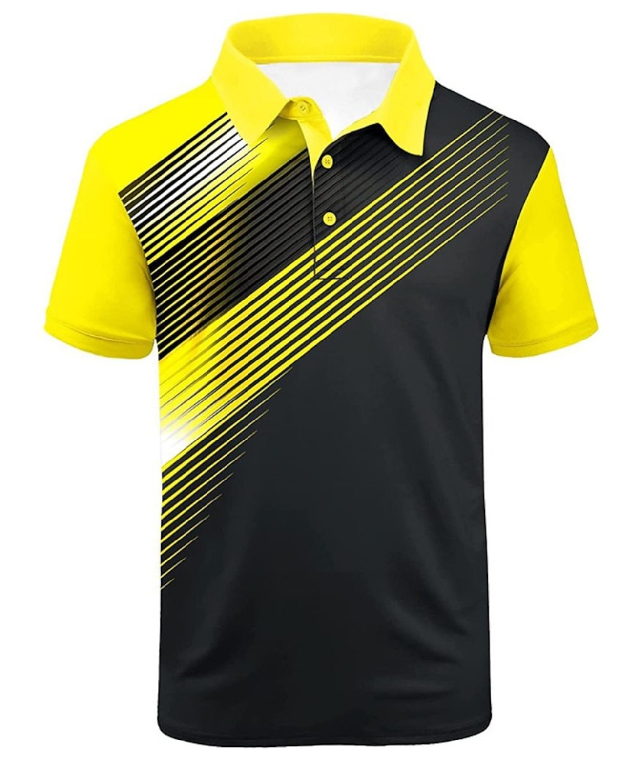 ZITY Men's Moisture Wicking Quick Dry Short Sleeve Print Golf Polo Shirt-APOH700045 | Zitysports