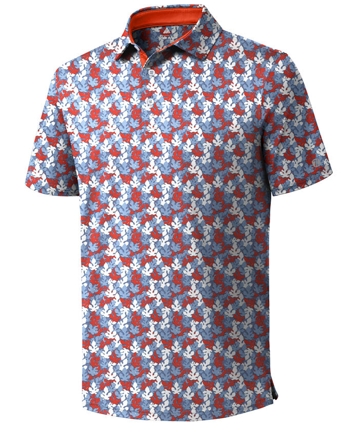 ZITY Men's Printed Dri Fit Performance Golf Polo Shirt-CUMPO05189 