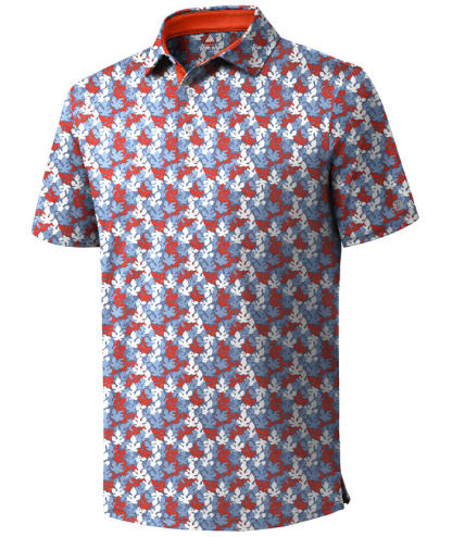 ZITY Men's Printed Dri Fit Performance Golf Polo Shirt-CUMPO05189 
