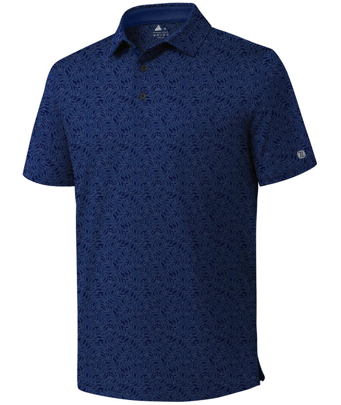 ZITY Men's Printed Dri Fit Performance Golf Polo Shirt-CUMPO05189 