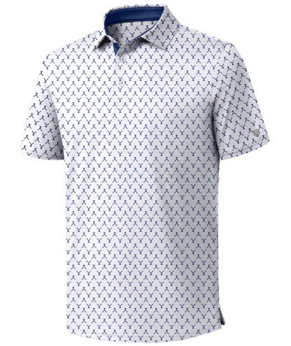 ZITY Men's Printed Dri Fit Performance Golf Polo Shirt-CUMPO05189 