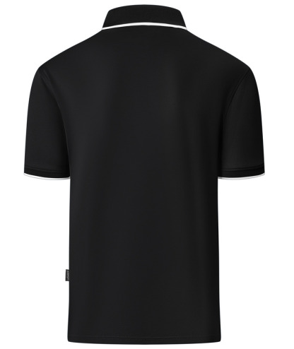 ZITY Men's Quarter Zip Solid Color Slim Fit Polo Shirt-CUMPO04526