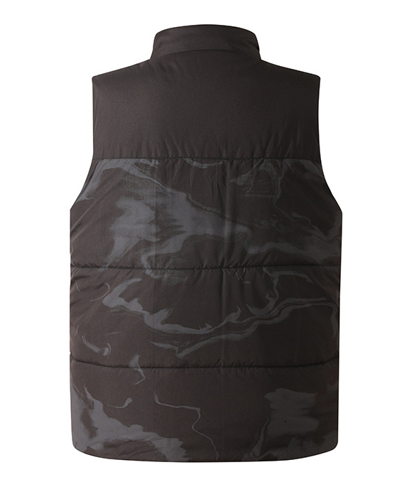 Men's Black Camo Dual Controls 6 Heating Zones Heated Vest-DUMJA05789