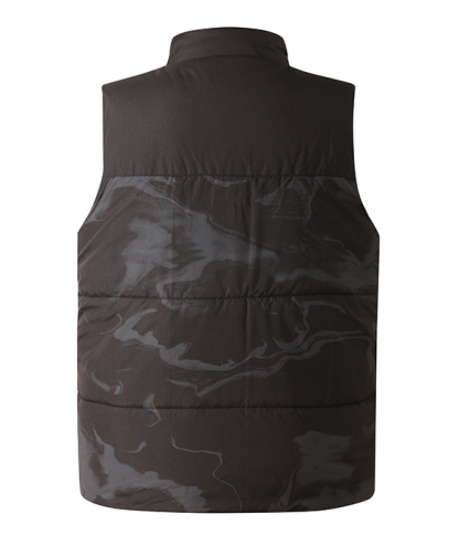 Men's Black Camo Dual Controls 6 Heating Zones Heated Vest-DUMJA05789