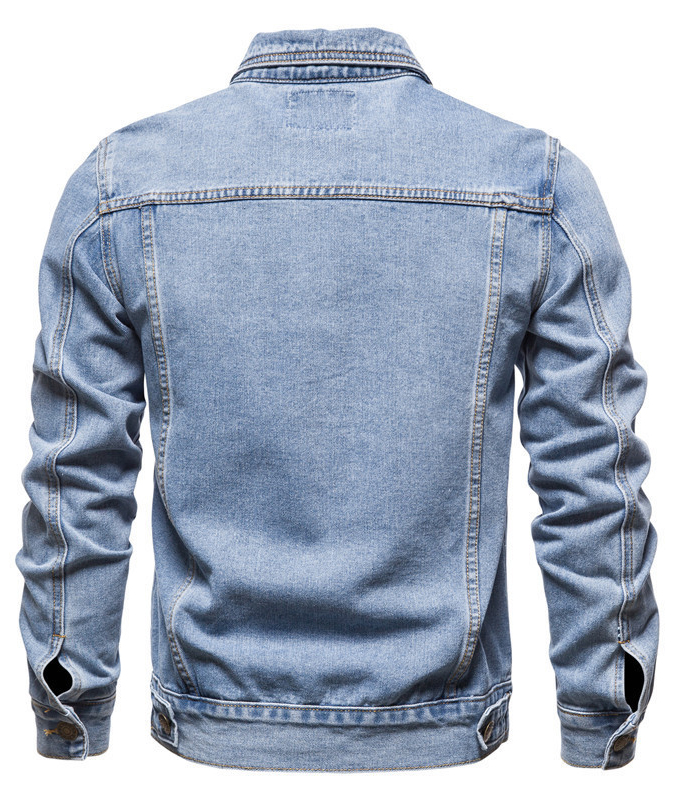 Men's Denim Trucker Jacket-DUMCO05431|Zitysports
