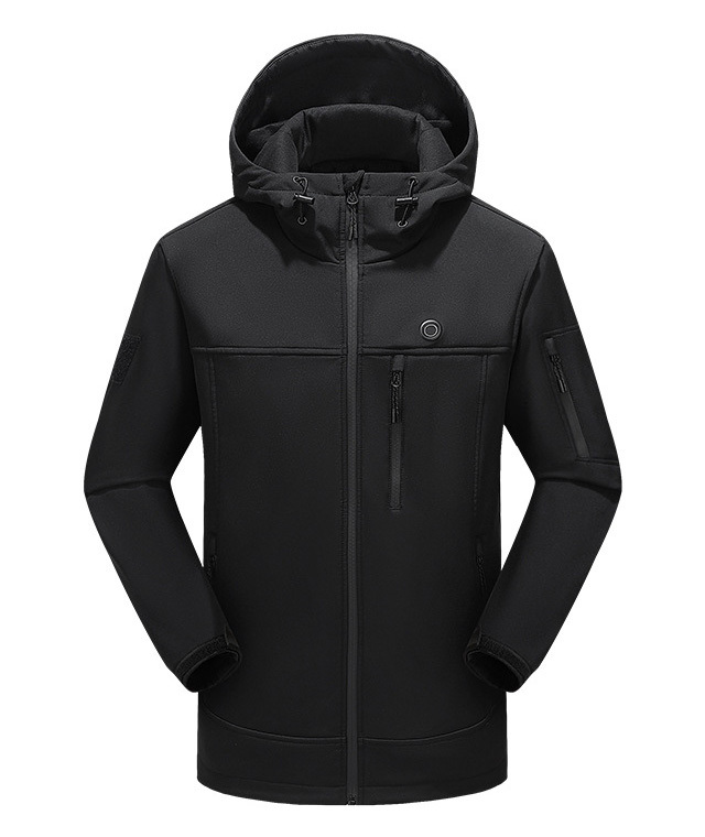 Unisex Waterproof Hooded 10 Heating Zones Heated Jacket-2312