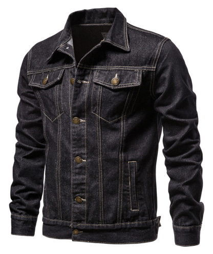 Men's Denim Trucker Jacket-DUMCO05431|Zitysports