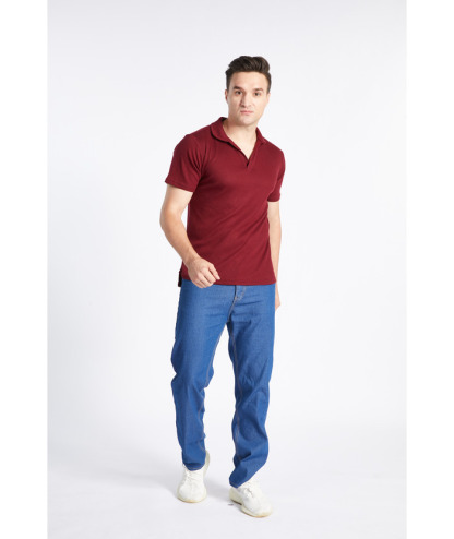 ZITY Men's Half Sleeve Solid Casual Polo Neck Cotton Blend Shirt-CFMPO00168 | Zitysports