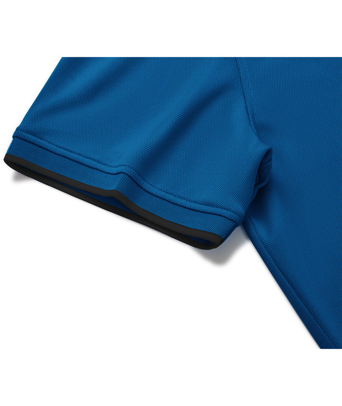 ZITY Men's Quarter Zip Solid Color Slim Fit Polo Shirt-CUMPO04526