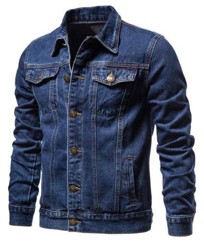 Men's Denim Trucker Jacket-DUMCO05431|Zitysports