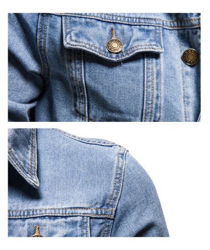 Men's Denim Trucker Jacket-DUMCO05431|Zitysports