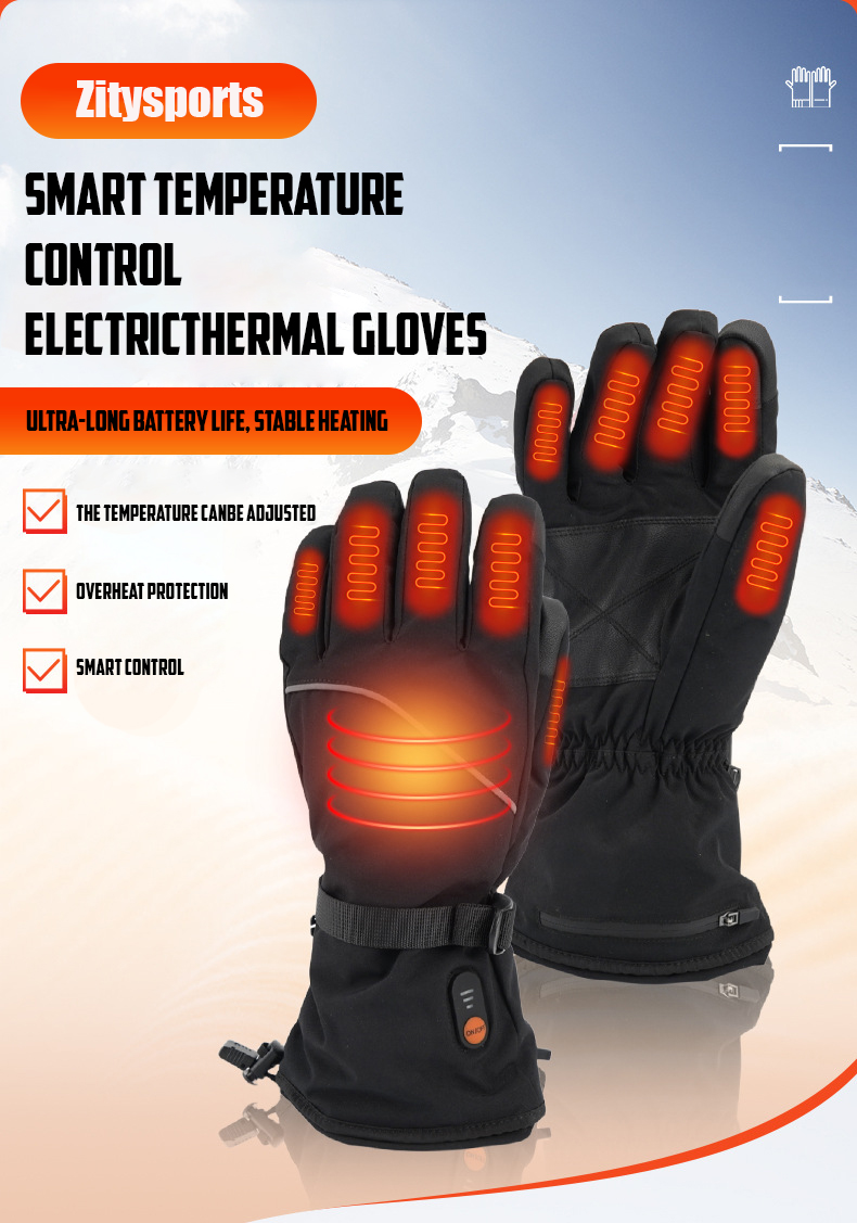 Overheat protection | Heated Gloves- Zitysports